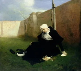 Die Nonne im Klostergarten, 1869